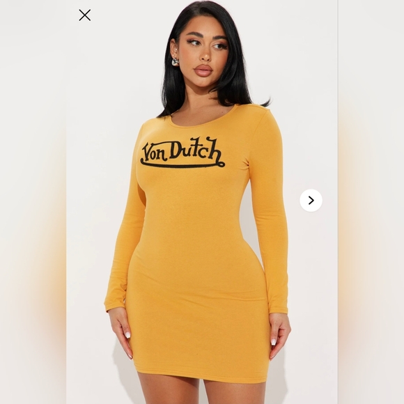 Von Dutch Dresses & Skirts - Von Dutch/ Long Sleeve Mini Dress- W Sz Medium